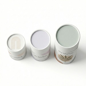 Tube cylindrique en carton <span class=keywords><strong>blanc</strong></span> vierge en gros pour pot de crème de soin - Product Image 4