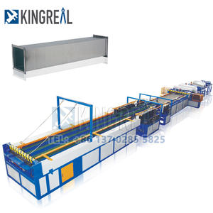 Linea di produzione automatica del tubo del condotto KINGREAL HVAC che fa il nastro adesivo della macchina che forma il rotolo del condotto dell'aria che forma la progettazione della fabbrica della macchina - Product Image 4