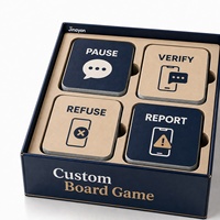 Jeu de cartes personnalisé sur la sensibilisation aux escroqueries, jeu de société de formation à la sécurité financière pour les personnes âgées, éducation communautaire