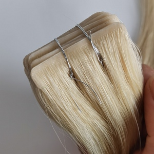 Invisible Natural Wave Tape-In Remy Hair Extensions Application et enlèvement faciles Trame de cheveux humains russes