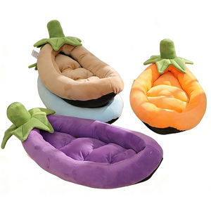 Caseta Ecológica para Mascotas, Perros, Gatos y Animales Pequeños, Gruesa, Cálida, de Invierno, Semicerrada, con Asa de Hoja Verde Súper Suave, 100% - Product Image 1