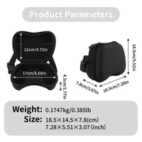 Étui de protection rigide en EVA moulé sur mesure pour manette de jeu, sac de voyage avec bandoulière et poche en filet pour manettes PS5 PS4