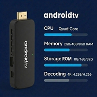 Sumavision 2026 WiFi5 OTT 4K Negro STB 1GB+8GB Quad Core Android 9.0 TV Box BT Control Remoto por Voz HDR/H265 Garantía de 12 Meses
