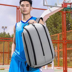 Sac à dos de sport multifonctionnel personnalisé avec logo, grand format, pour hommes, sac à dos de basketball tendance avec poche imperméable et compartiment à chaussures - Product Image 3