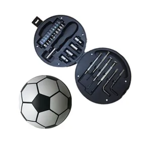OEM niedlichen Fahrrad Fußball Fußball Form kleine Mini Kit Box Hersteller Handwerkzeuge Designs Box Set