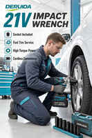 Offre d'usine : Ensemble d'outils électriques sans fil 4-en-1 avec clé à chocs sans balais, batterie Li-ion et autres outils à main, perceuses électriques