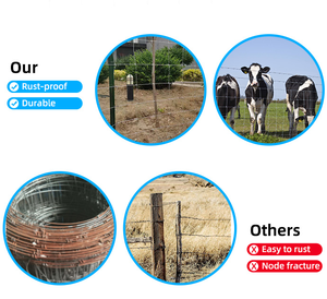 3D Curved Welded Galvanized <b>Wire</b> <b>Mesh</b> Eco-Friendly Sustainable Fence with Square Holes for Sheep Farm/Field/Deer Protection - Product Image 4