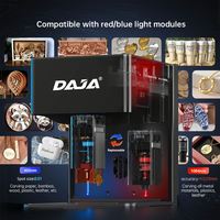 Máquina de Grabado Láser, Mini Grabador Láser DIY, Impresora de Marcado de Logotipos Portátil con Diodo, para Madera Contrachapada, Madera, Piedra, Papel, Goma