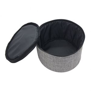 Portable Polyester Pet Travel Kit With <b>Collapsible</b> Feeding Bowl 2 Liners Food Container for Outdoor Use and On-The-Go Pet Care - Product Image 6