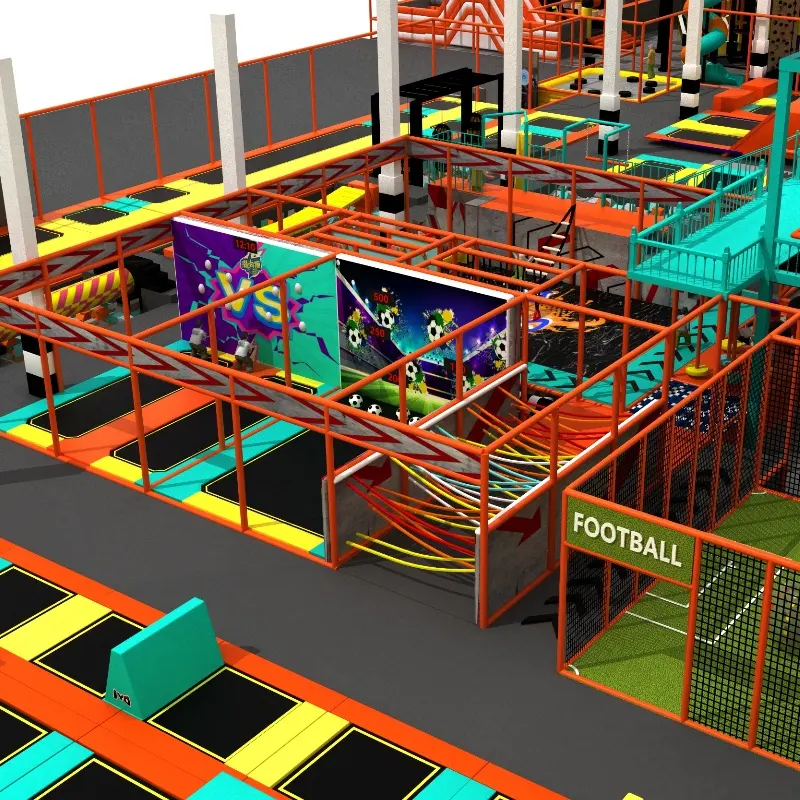 New design commercial Parks Indoor Adults Factory Sale Playground Trampoline Park