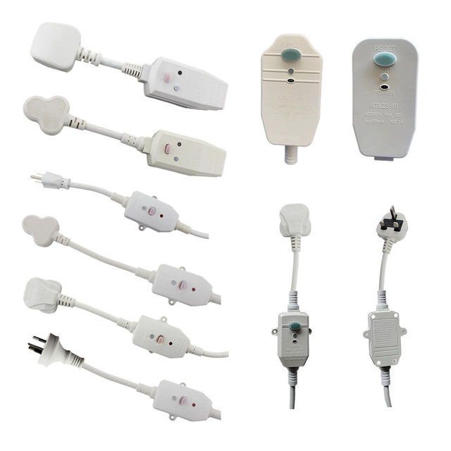 AU US EU UK RSA BRA PRCD Waterproof IP54 10A 16A 110V 230V GFCI ELCB Safety Plug Socket Breaker Portable Residual Current Device