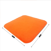 Coussin de chaise coloré en feutre, coussin chauffant pour siège, 35x35 cm, anthracite, pour la maison, le bureau, l'extérieur