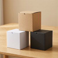 Boîte cadeau carrée en carton pour bonbons, emballage de dragées, boîte à bonbons recyclable pour mariage, fête, bougies et artisanat