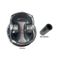 Piston de haute qualité 92,9 mm 88 mm 276 avec jeu de segments de piston pour Mercedes-Benz M276 3.0T M276 3.5L W212 W166 W221 S350 A2760305317