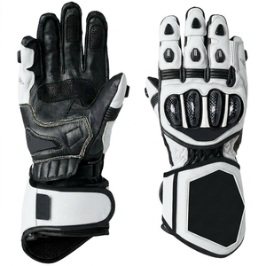 Woman Full Figure pink Black Custom Made <b>Gloves</b> The top Quality <b>Gloves</b> Leather Palm Guard Adjustable Wrist Strap <b>Motobike</b> - Product Image 2