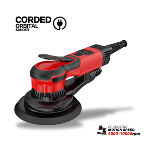 Lijadora Orbital Aleatoria Eléctrica sin Escobillas de 150 mm con Velocidad Variable para Trabajos en Madera y Pulido de Automóviles 511716 - Product Image 1