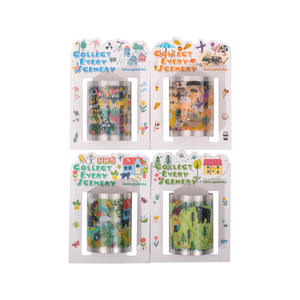 My Little Map Series Die Cut Handbook Stickers décoratifs 1 rouleau de ruban adhésif en caoutchouc PET activé par l'eau - Product Image 5