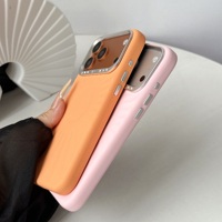 Coque de téléphone magnétique en silicone liquide avec strass tournesol et accessoires pour iPhone 18 17 16 Pro Max, protection intégrale anti-chute