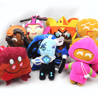 Peluche de jeu de dessin animé Shadow Milk Cookie, poupée anime douce Shadow Milk Cookie Run, peluche bleue de sorcier Shadow Milk Cookie