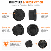Cache-écrou d'axe de roue compatible avec les trottinettes électriques KuKirin G3 Pro, G2 Master, G4 Max – Cache de protection de remplacement