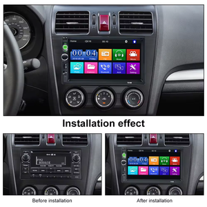 Sistema Multimediale Universale per Auto, Autoradio 2 Din <span class=keywords><strong>con</strong></span> Schermo Touch da 7 Pollici, <span class=keywords><strong>Stereo</strong></span> Auto 12V, <span class=keywords><strong>Lettore</strong></span> <span class=keywords><strong>DVD</strong></span> per Auto - Product Image 3