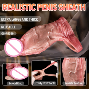 Tragbarer Penisring für Männer aus Silikonleder mit Hohlraum-Imitation und Sperma-Ring-Funktion - Product Image 2