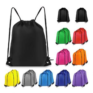 Custom Printed Logo Gym Polyester DrawString Travel <b>Bag</b> Soft Foldable and Waterproof for Basketball - Product Image 3