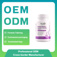 Capsules de soins intimes féminins en marque privée OEM, extrait de plantes concentré, soutien pour le bien-être vaginal et le resserrement, 60 capsules végétales