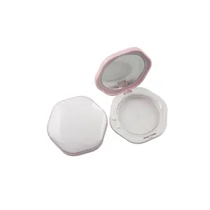 TM-ES3523 empty compact powder box 1 color single layer powder blusher case dry powder high gloss cosmetic packaging