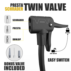 BAIMEI portátil de alta pressão pé bomba com calibre para motocicleta & bicicleta inflação mão bomba tipo - Product Image 5