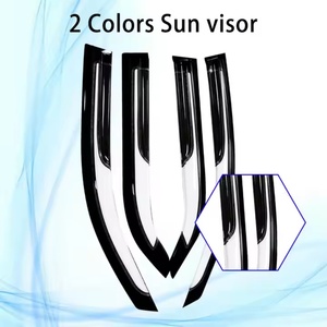 Déflecteurs de vitres noirs en PC pour Toyota Revo, pare-pluie et pare-soleil, vente en gros - Product Image 3