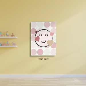 Quadro su Tela Moderno di Lusso con Cuori e Motivo a Pois, Stampa Digitale con Cornice Interna in Legno - Vendita all'Ingrosso - Product Image 4