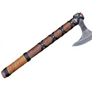 SCL Authentic Premium Hand Forged Builder's Hatchet/Tomahawks <b>Axe</b> Head High Carbon Steel Decorative Wooden <b>Handle</b> 18-Inch - Product Image 1
