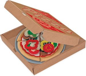 Juego de pizza de fieltro Unisex de nuevo estilo, juguetes de fieltro para niños pequeños y niños de 2 años +, juego de cocina de simulación - Product Image 4