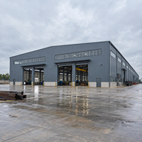 Atelier préfabriqué en structure métallique à montage facile, entrepôt métallique sur mesure, usine de fabrication, bâtiment d'usine