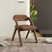 Chaise de salle à manger pliante en bois de style nordique, dossier épaissi, légère, mobilier de maison multifonctionnel, pliable, directement de l'usine