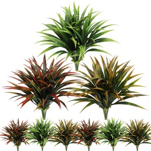 Ramo de Plantas Verdes Artificiales, Flores de Seda Suave de Plástico PU, Decoración para el Hogar y Exteriores, Resistentes a los Rayos UV, Accesorios para Bodas - Product Image 5