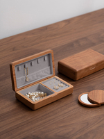 Boîte à bijoux en bois gravé personnalisé, organisateur de bijoux, boîte cadeau de mariage