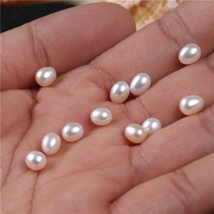 AAA Smooth Good Quality 4-5mm Freshwater rice Pearl Loose Beads For Making Bracelet