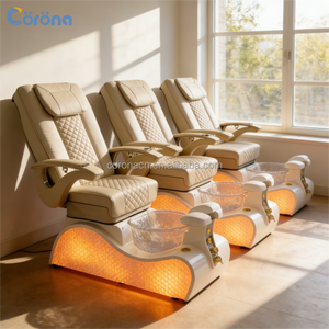 Professioneller Luxus-Fußpflegestuhl in Wunschfarbe, Elektrisch Verstellbarer Massagestuhl für Maniküre und Pediküre im Schönheitssalon - Product Image 2