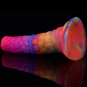 FAAK Nouveau Dildo Luminescent dans le Noir Jouet Sexuel Coloré pour la Santé Dildo Monstre en Silicone Luminescent Doux et Flexible Outil Sexuel Extravagant - Product Image 5