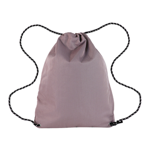 Accept Custom Logo Cotton Canvas <b>Drawstring</b> Backpack with Zippered Front Pocket Cinch Sack Pull String <b>Bags</b> for Gym,School - Product Image 3