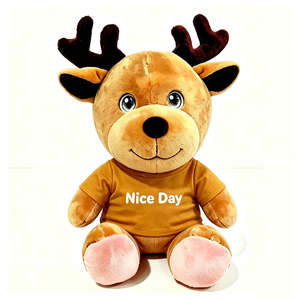Juguete de peluche de reno personalizado, reno de peluche, lindo reno de peluche, reno de peluche sentado - Product Image 4