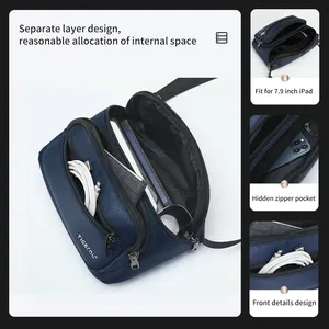 Tigernu T-S8175 Modieuze Tas Voor Mannen Borst Sling Bag Mobiel Mobiele Kleine Licht Gewicht Blauw Zwarte Tas