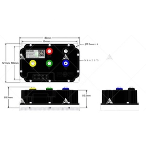 Fardriver nd72530 72V DC 330A lập trình Sine Wave điều khiển cho 6KW DC động cơ điện xe máy điều khiển động cơ sản phẩm - Product Image 3