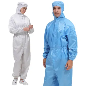 Wholesale Price Antistatic Coverall Cleanroom ESD Water Proof Garments ESD Clothing Anti Static Dust Proof work Clothing