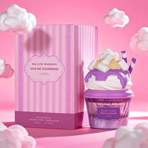 Latafa GIVE <span class=keywords><strong>ME</strong></span> GOURMAND Mallow Madness Eau de Parfum unisexe à la lavande fraîche Vaporisateur Coffret cadeau 75 ml Taille standard Longue durée - Product Image 1