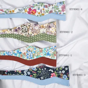 High Quality Pure Color Mens Classic Self Bowties