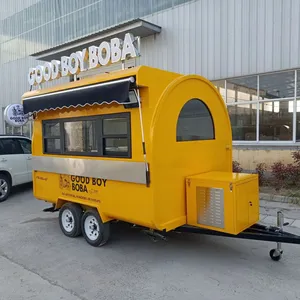 Carrello Mobile per alimenti con rimorchi per distributori automatici di tè a bolle camion pieghevole camion per alimenti per tè a bolle di caffè alla frutta più venduto