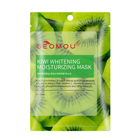 Seomou Oem Fruit Gezichtsmasker Organische Vitamine C Sheet Masker Vorm En Gezicht Gebruik Hydraterende Koreaanse Gezichtsmasker